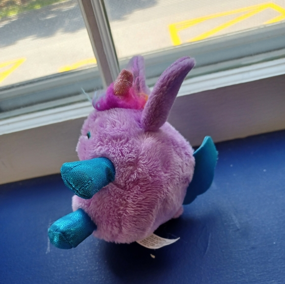 •Zuru Rainbocorns Purple Unicorn Bunny plush stuffed animal toy 4” - Picture 4 of 11